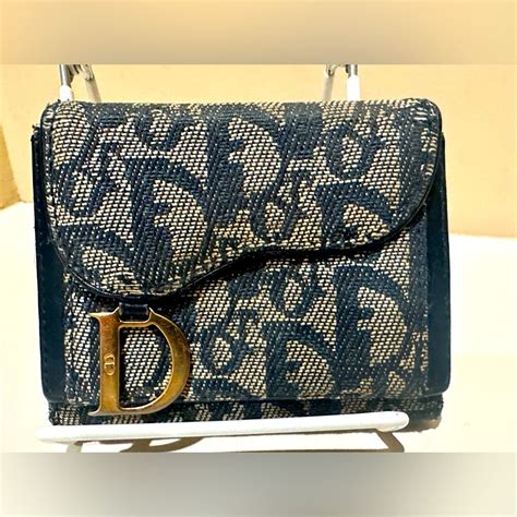 dior saddle wallet gray|dior saddle denim.